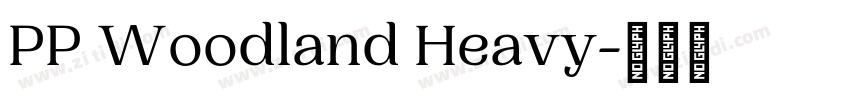 PP Woodland Heavy字体转换
